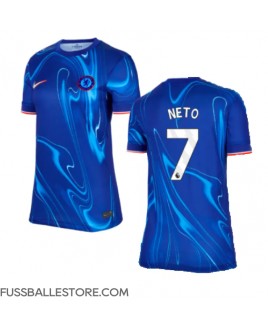 Günstige Chelsea Pedro Neto #7 Heimtrikot Damen 2024-25 Kurzarm